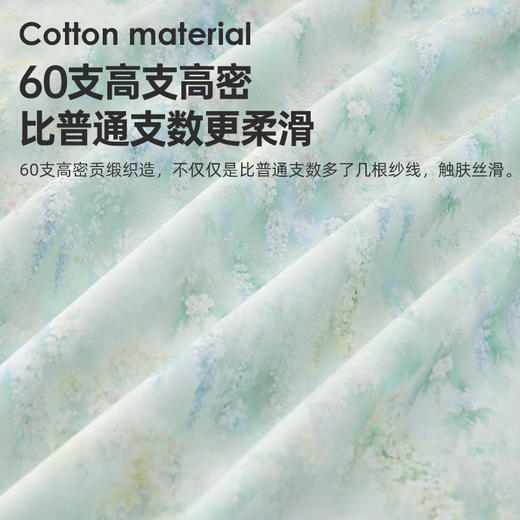 60支长绒棉印花拆件(紫藤燕语) 商品图5