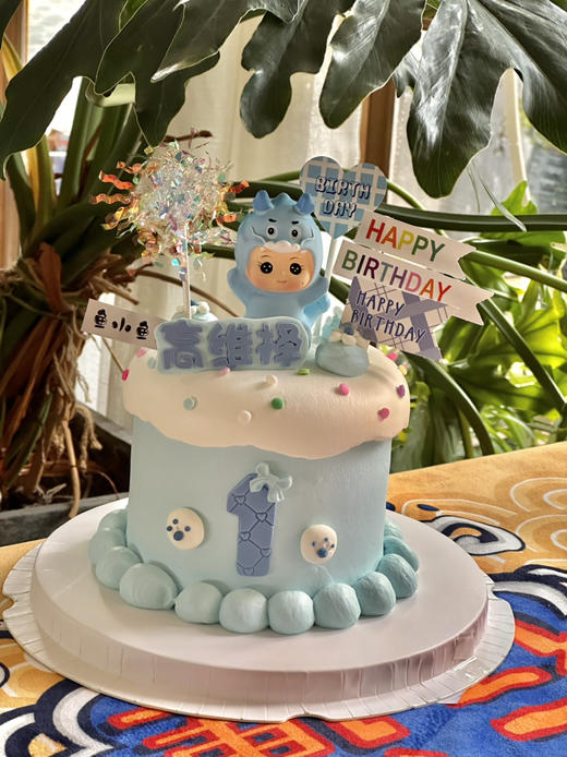 蓝色龙宝宝蛋糕 商品图2