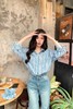 LNNNS 撞色复古条纹宽松休闲衬衫 22239 商品缩略图0