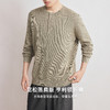 墨麦客男装2025年秋季新款华夫格肌理针织衫男士亨利领半开襟毛衣 商品缩略图1