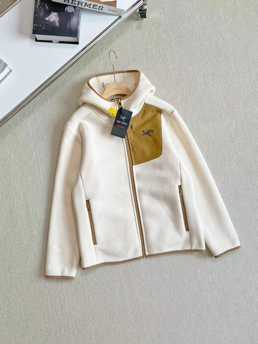 F012819秋冬情侣款加厚绒摇粒绒连帽夹克外套 商品图4