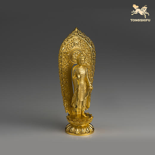 铜师傅 见微系列《妙相梵容》客厅如来佛祖铜摆件 家居铜工艺品 商品图2