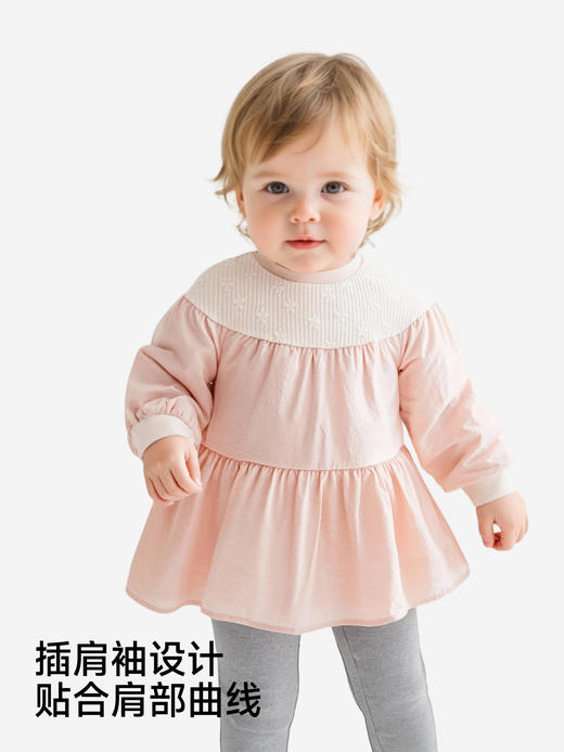 英氏童装女童长袖上衣花边公主T恤春秋可爱春季衣服YRTAJ1S004A 商品图4