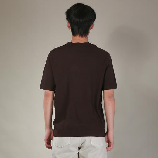 DRONKOO 2026 圆领净版短袖修身薄毛衣 商品图4