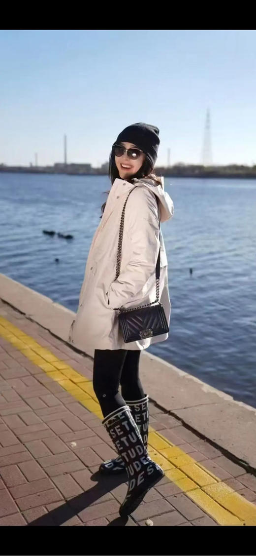 CHANEL leboy 小号 V纹 黑银 荔枝纹牛皮 链条包 商品图2