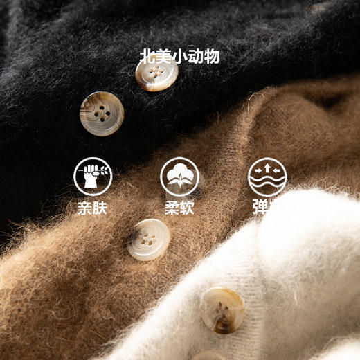 【北美小动物之西施】设计感加厚保暖毛衣女XDW240281 商品图1