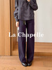 专柜实拍【纯棉高质感！】拉夏贝尔/La Chapelle简约风舒适有型两色单扣裤袢竖口袋直筒休闲牛仔长裤★ 商品缩略图4