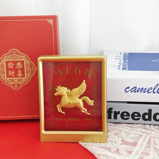 2026马年新年礼物足金马上发發足金相框摆件办公室送礼年会礼品 商品图2