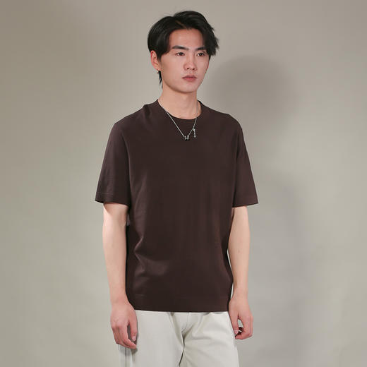 DRONKOO 2026 圆领净版短袖修身薄毛衣 商品图1