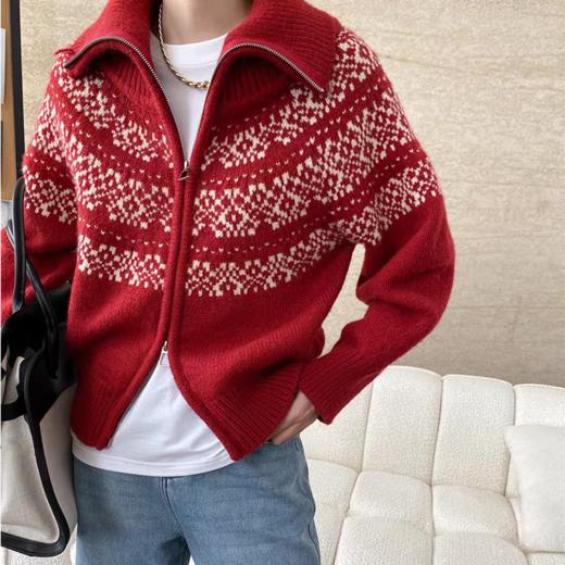 新年必备战袍！AVANN阿曼 新年欢乐毛衣 费尔岛毛衣/开衫毛衣针织衫（下单72小时发货）【2.5号-2.25号春节停发】 商品图9