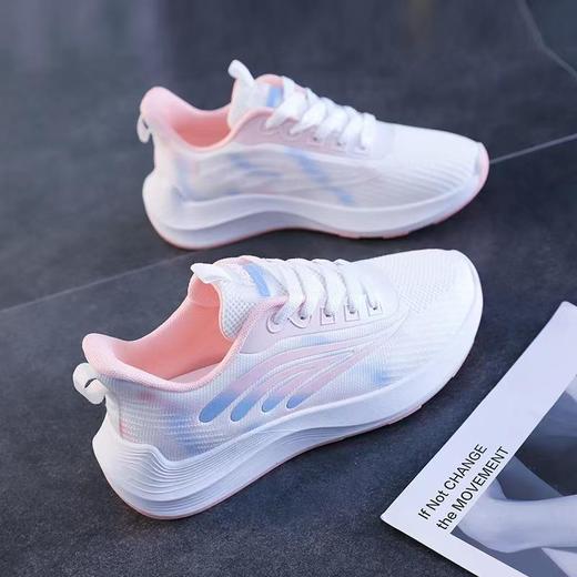 【59.9元2双】运动鞋女士新款时尚韩版潮流飞织透气防滑轻便跑步鞋36-40 商品图8