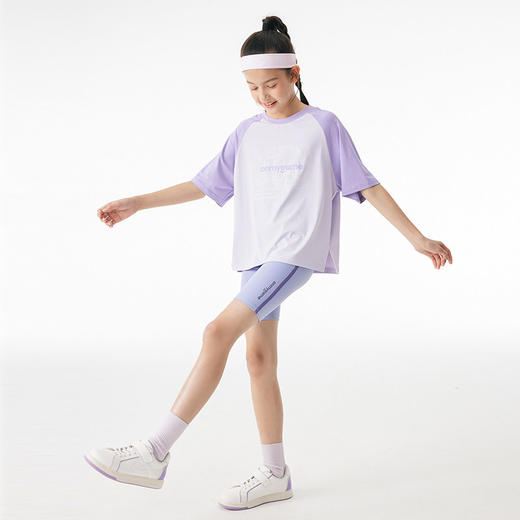 onmygame【轻凉海豚裤】夏季女童瑜伽裤儿童骑行裤运动短裤打底裤 商品图2