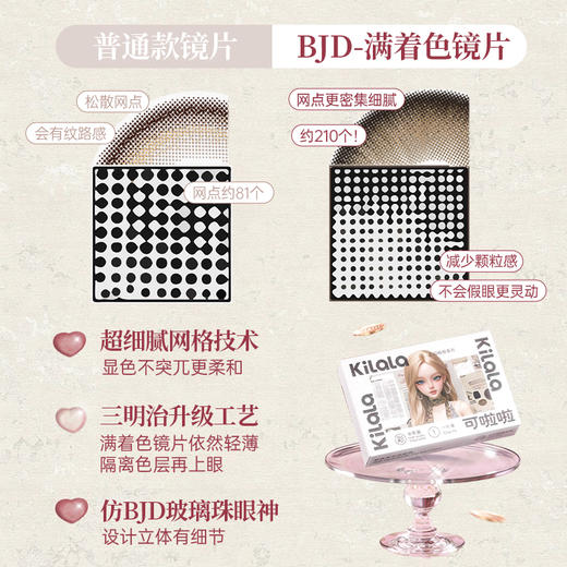 kilala可啦啦BJD娃娃半年抛美瞳2片装 商品图9