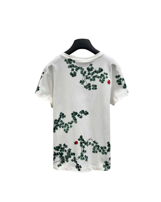 女款四叶草印花短袖T恤ba010 商品图1