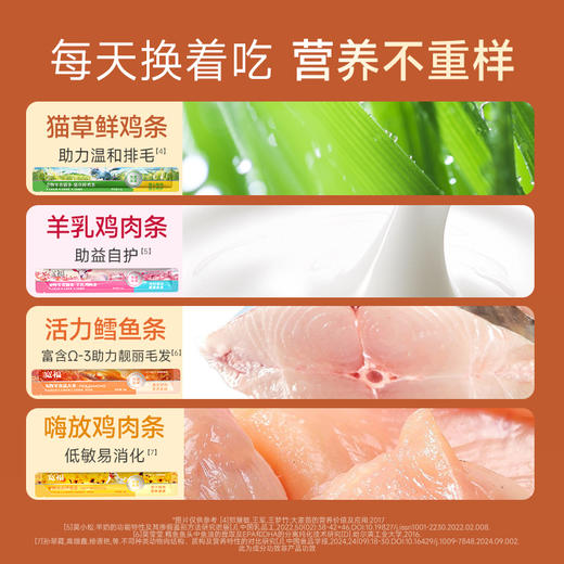 【微信会员特惠】【100支/盒】宽福 猫条特惠 混合口味 鲜肉猫条 添加多种维生素 助力提升猫咪自护力 商品图1