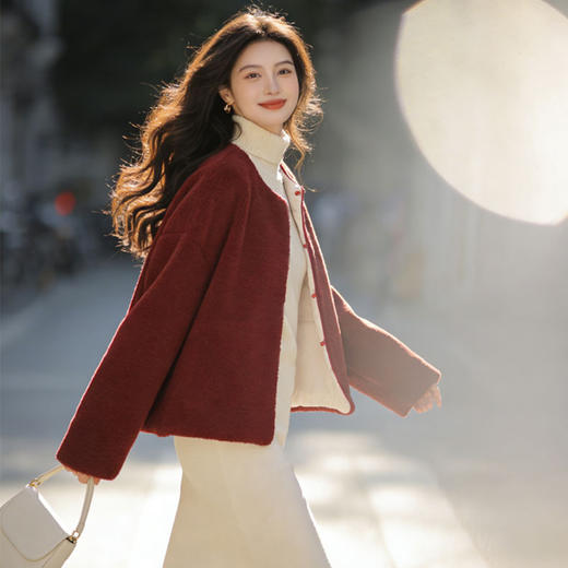 新中式双面穿小马外套/马甲 ，爆火“骐骥红”与新中式碰撞，甜贵优雅，太美了！【3-7天发货，周末顺延】【G】 商品图5