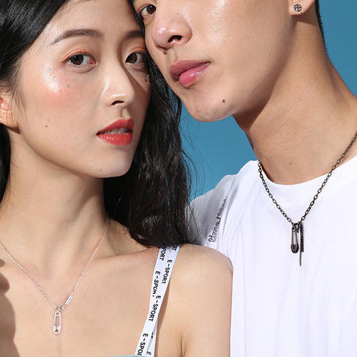 卡蒂罗KADER 曲别针项链 独特小众个性穿搭可调节锁骨链 潮酷街头风嘻哈简约时尚 合金 女款项链 商品图1