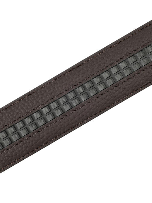 callisto咖色牛皮革皮带 商品图3