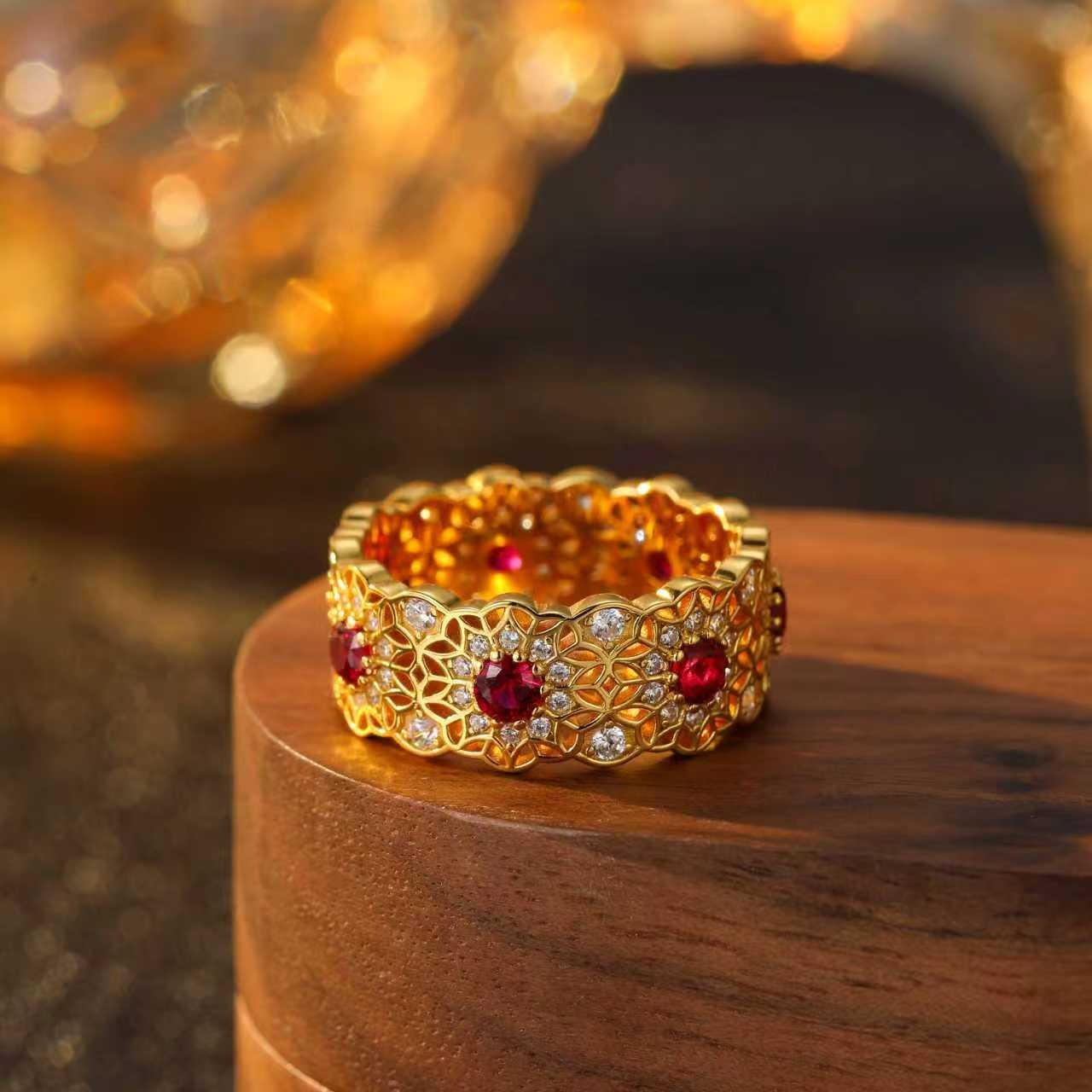 【现货11码  13码 15码  17码】鸿运当头戒指  新的一年 好运buff  鸿运当头  银镀金首饰  （非质量问题  不退不换）