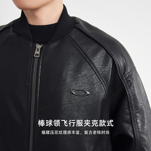 墨麦客美式休闲PU男士羽绒服2025冬季新款棒球领羽绒夹克男88857 商品图3