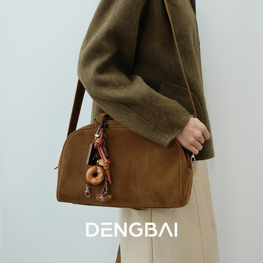 登白DENGBAI 波士顿手提托特包高丝光牛反绒 商品图2