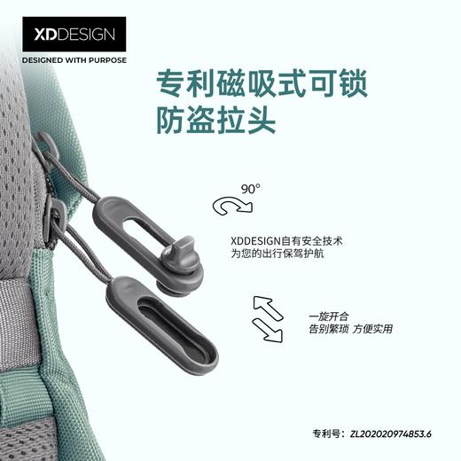 XDDESIGN爱思迪526轻行系列旗舰背包 容量从13L秒变16L 轻量设计 久背无负担 专利可锁拉链 出色“包容力”防盗刷口袋 商品图2