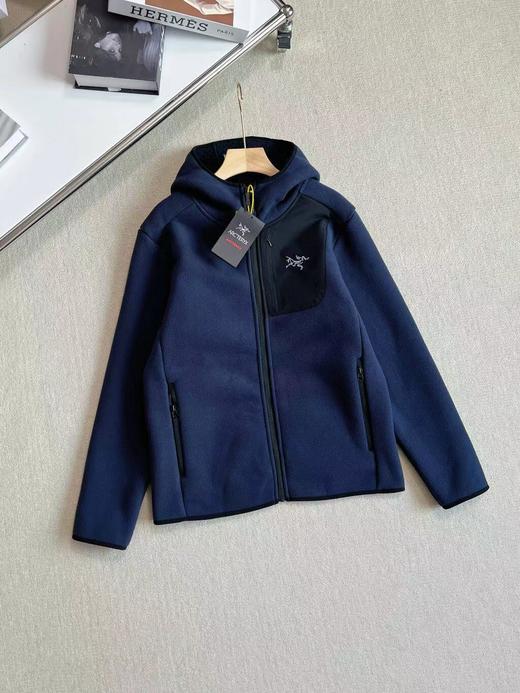 F012819秋冬情侣款加厚绒摇粒绒连帽夹克外套 商品图8