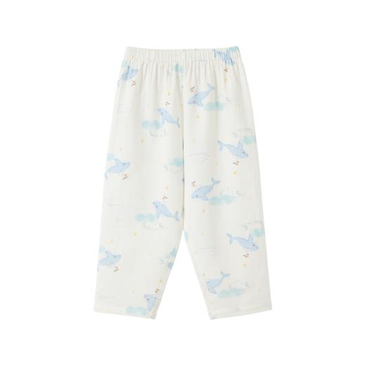 怡比云鲸之境家居长袖开襟套装HY26SPN103白蓝色调（90#-130#） 商品图9