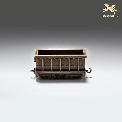 铜师傅 见微系列《蒸汽机车》办公室火车模型铜摆件 家居铜工艺品 商品图4