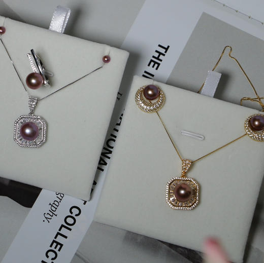 香水瓶 福利秒杀 极光淡水面无暇 超美天然色 纯银配件 商品图0