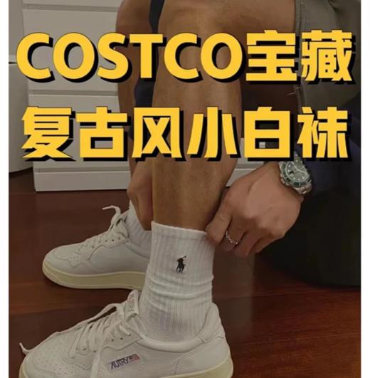 .一卡6双！秋冬，加厚毛圈款！！！北美奥特莱斯正品订单  小马标运动休闲中帮袜！！！毛圈款 商品图1