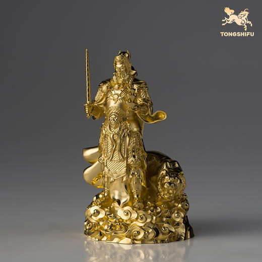 铜师傅 见微系列《玄坛神威》武财神赵公明紫铜摆件 家居工艺品 商品图6