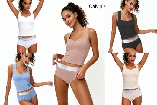 原单正品 ck女款内衣套装。

数量不多 随时下架。

热感肌肤，五个色。尺码S M L 商品图2