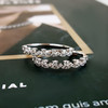 【天然正品】AU750白金简约时尚群镶款钻石套戒19.5-19.5号（戒圈可改）190126NJS18 商品缩略图4