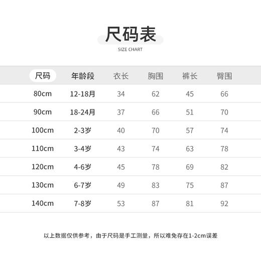 怡比清新花语家居长袖开襟套装HY25AUN091粉红色调（90#-130#） 商品图2