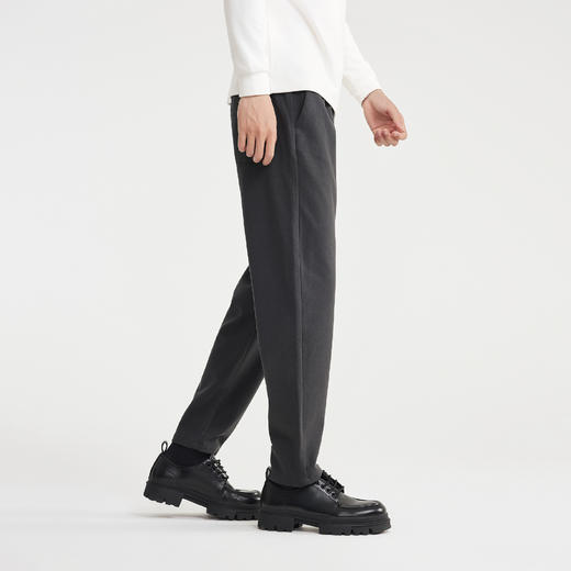 墨麦客男装2025年重磅绵羊毛混纺毛呢裤男士宽松弹力加厚休闲长裤 商品图4