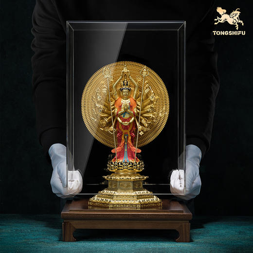 铜师傅 见微系列《般若千臂》千手观音佛像摆件 家居工艺品 商品图5