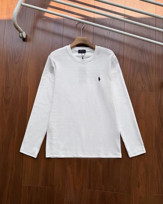 F012802男装男款刺绣标棉质长袖T恤圆领打底衫 商品图13