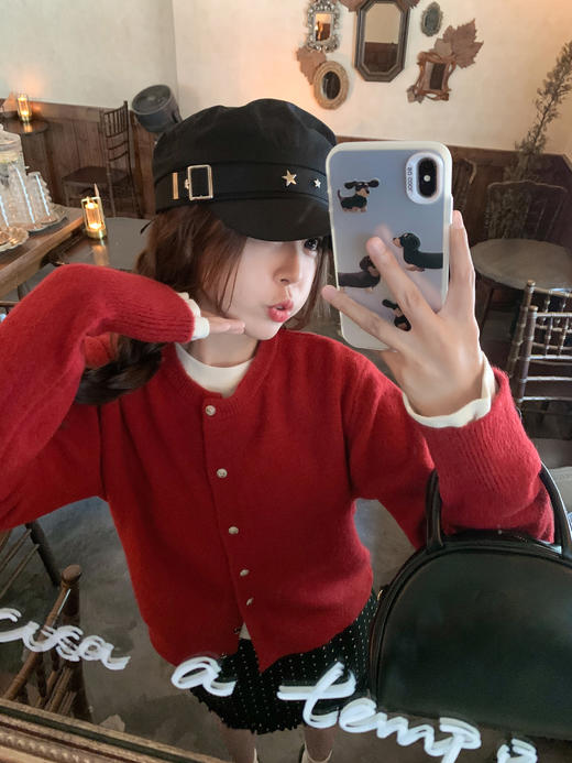 <曾小咸推荐>2.7现货秒杀 ！微信超特价！4色韩系圆领毛衣开衫 日常149.99 立减70 秒杀79.99！！ 商品图7