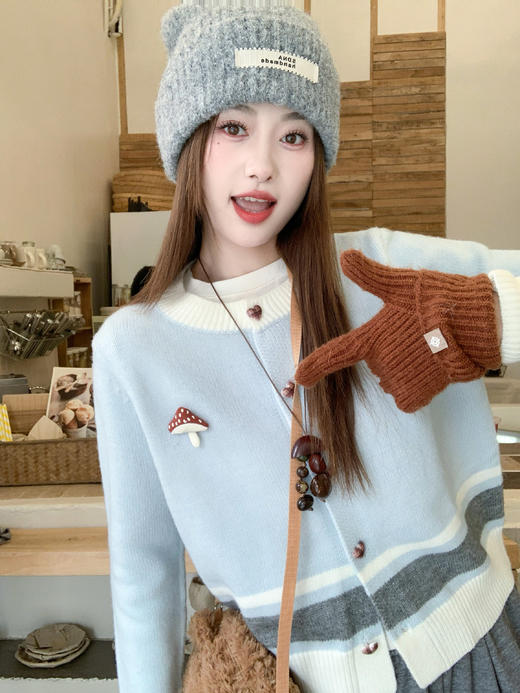 <曾小咸推荐>2.8现货秒杀 ！微信超特价！立体小蘑菇针织开衫 日常199.99 立减110 秒杀89.99！！ 商品图14