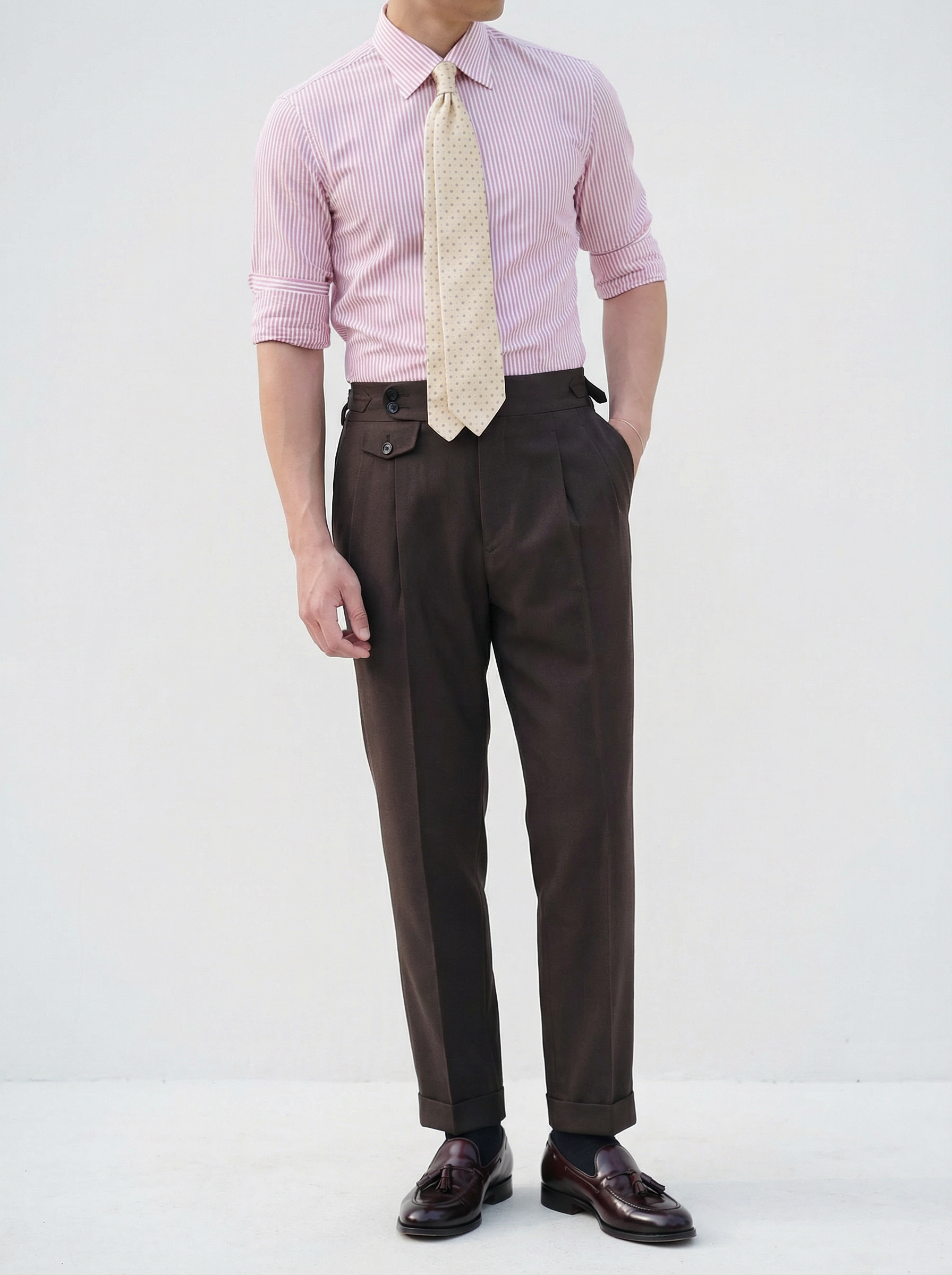 「41款可选」T.INGENIATOR 21微米强捻澳洲美丽诺羊毛意式工艺裤装