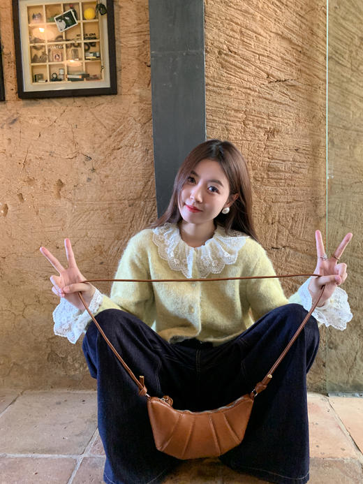 <曾小咸推荐>2.8现货秒杀 ！微信超特价！蕾丝花边毛衣开衫 日常189.99 立减90 秒杀99.99！！ 商品图6