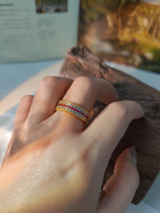 新年好运  喜上眉梢戒指   招财纳吉  福运绵绵  银镀金首饰（非质量问题  不退不换） 商品图2