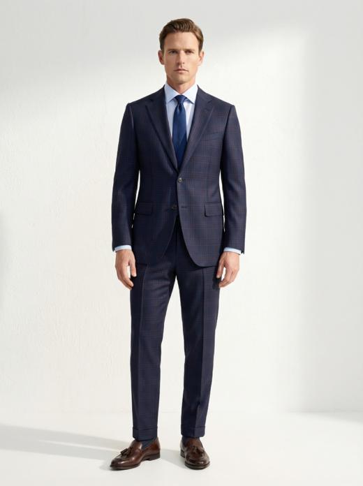 「60款可选」Scabal Galaxy 银河 Super 110's澳洲美丽诺羊毛全麻衬西装套装 商品图2