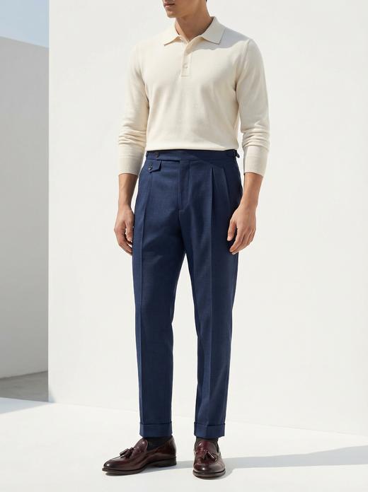 「41款可选」T.INGENIATOR 21微米强捻澳洲美丽诺羊毛意式工艺裤装 商品图6