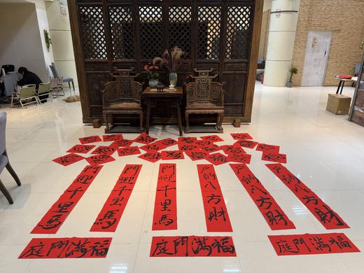 【新春送福】东东方方一白老师亲写新春马运对联每晚20点随机赠送18幅，支持定制，全国邮费6元截止2月8号 商品图4