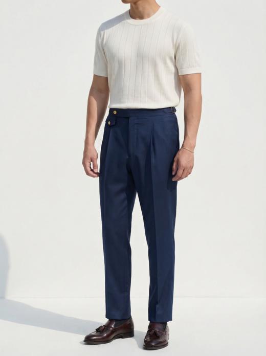 「41款可选」T.INGENIATOR 21微米强捻澳洲美丽诺羊毛意式工艺裤装 商品图5