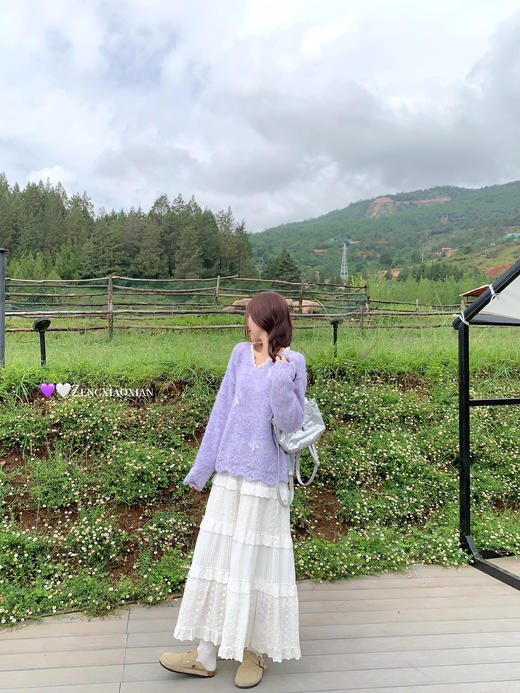 <曾小咸推荐>2.6现货秒杀 ！微信超特价！蕾丝花边立体蝴蝶毛衣 日常189.99 立减100 秒杀89.99！！ 商品图5