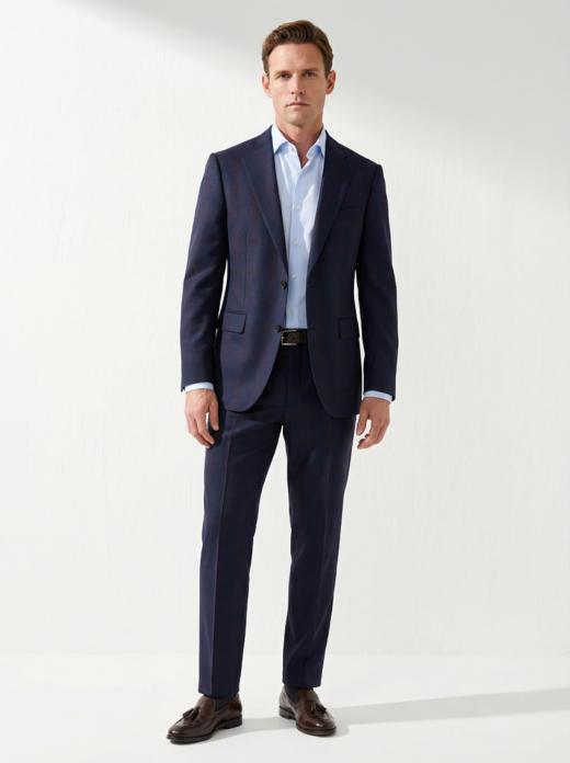 「60款可选」Scabal Galaxy 银河 Super 110's澳洲美丽诺羊毛全麻衬西装套装 商品图1