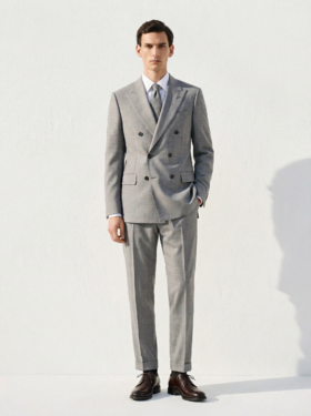 「40款可选」杰尼亚 Cloth Ermenegildo Zegna TROFEO 全麻衬西装套装